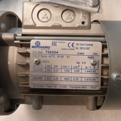 Silnik elektryczny Motovario TS63D4 0,25 kW