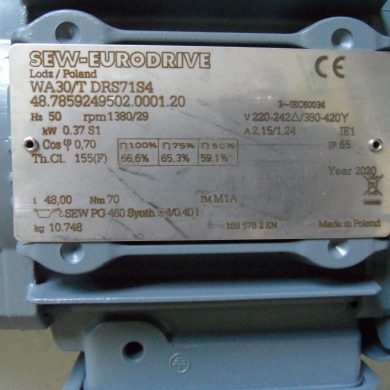Motoreduktor SEW WA 30/T DRS71S4,  kW 0,37