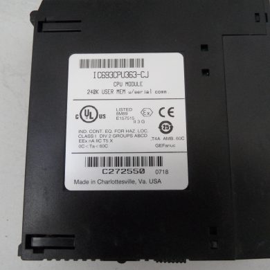 GE Fanuc IC693CPU363   CPU MODULE